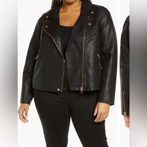 Plus Size Blank NYC Faux Leather Jacket, Size 1X